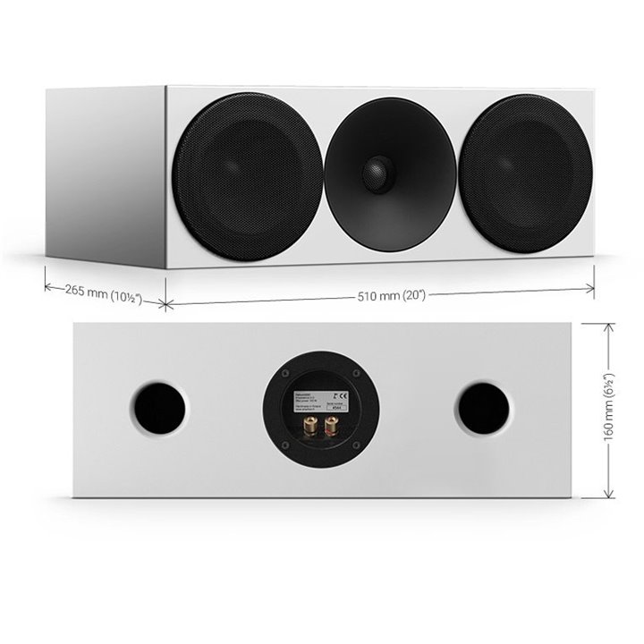Amphion Helium520C (Biały, czarne maskownice/White with black grids) / Raty 0% - Gwarancja producenta - Salon Łódź