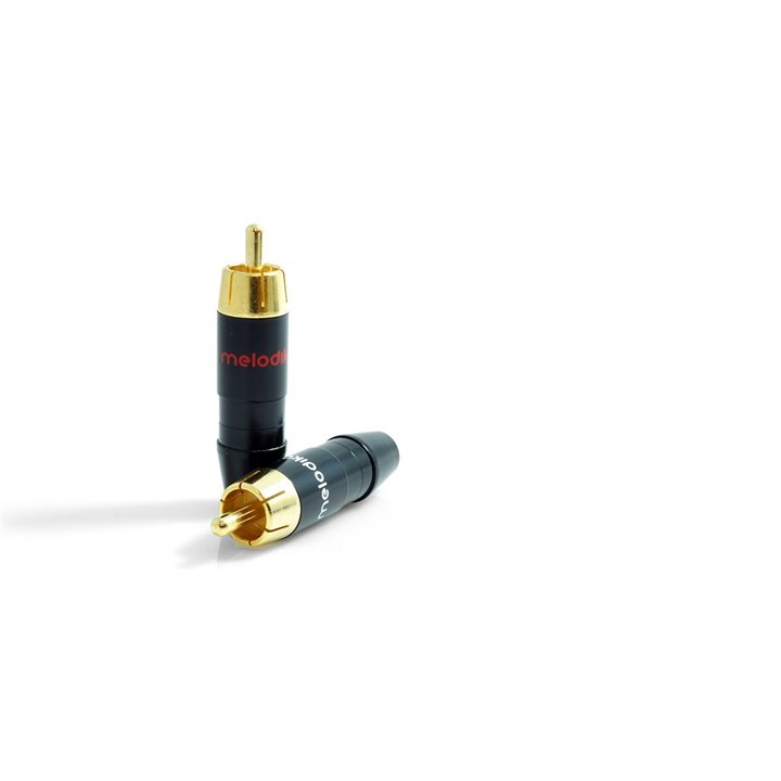 Melodika MDRCA28 wtyki RCA na kabel 8mm - 2 szt.