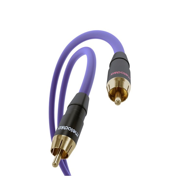 Melodika MD2R25 Kabel 2xRCA - 2x RCA Purple Rain - 2,5m