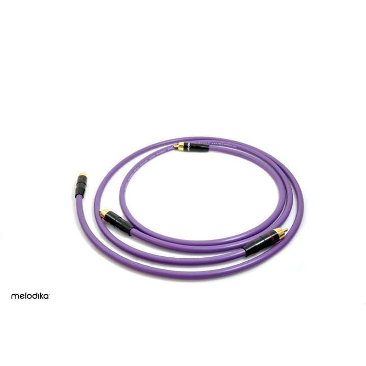Melodika MD2R25 Kabel 2xRCA - 2x RCA Purple Rain - 2,5m