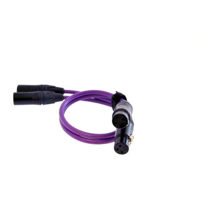 Melodika MD2X25 Kabel 2xXLR - 2xXLR Purple Rain - 2,5m
