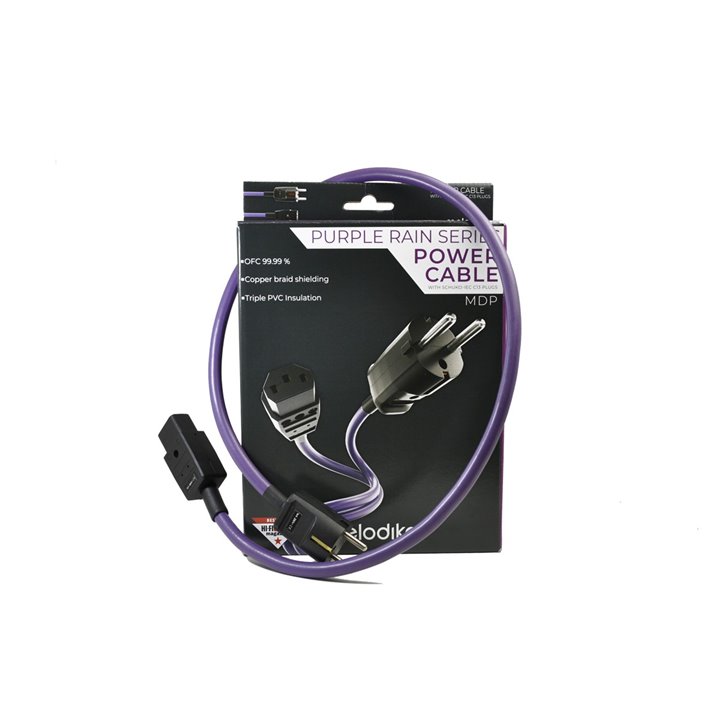 Melodika MDP16A05 Przewód zasilający z uziemieniem (sieciowy) 3x2,5mm2 (Schuko-IEC C19) 16A - 0,5m