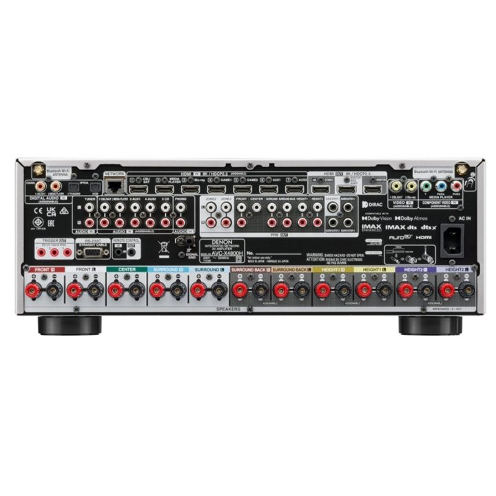 Denon AVC-X4800H Srebrny Raty 0% - Gwarancja producenta - Salon Łódź - Możliwy montaż u klienta