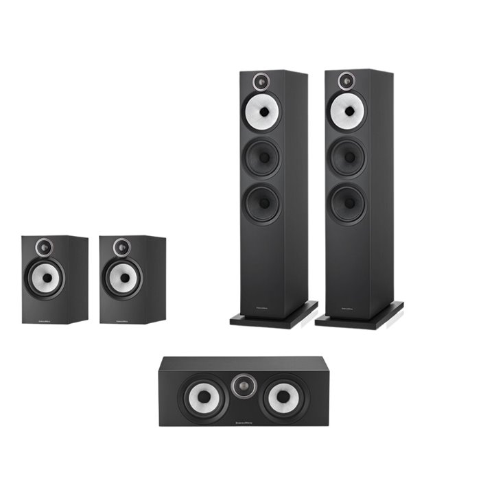 Bowers & Wilkins HTM6 S3 + 603 S3 + 606 S3 Czarne - RATY 0% - GWARANCJA PRODUCENTA - SALON ŁÓDŹ - MOŻLIWY MONTAŻ U KLIENTA