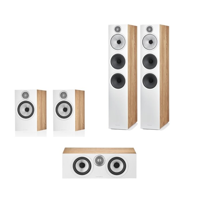Bowers & Wilkins HTM6 S3 + 603 S3 + 606 S3 Dąb - RATY 0% - GWARANCJA PRODUCENTA - SALON ŁÓDŹ - MOŻLIWY MONTAŻ U KLIENTA