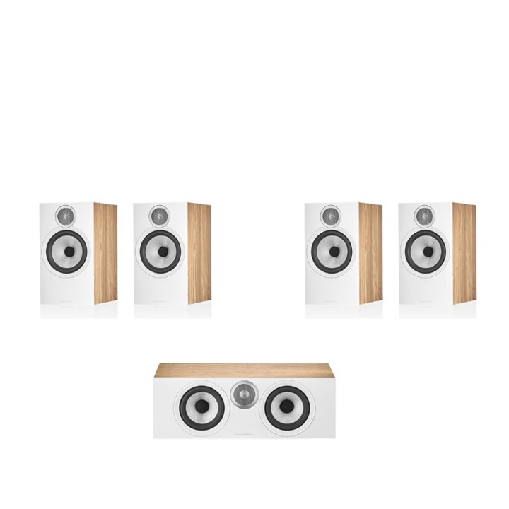 Bowers & Wilkins HTM6 S3 + 606 S3 + 607 S3 Dąb - RATY 0% - GWARANCJA PRODUCENTA - SALON ŁÓDŹ - MOŻLIWY MONTAŻ U KLIENTA