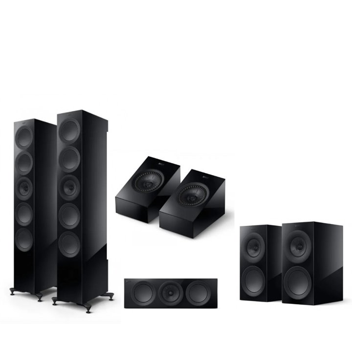 KEF R11 Meta + R3 Meta + R2 Meta + R8 Meta Czarny - RATY 0% - GWARANCJA PRODUCENTA - SALON ŁÓDŹ