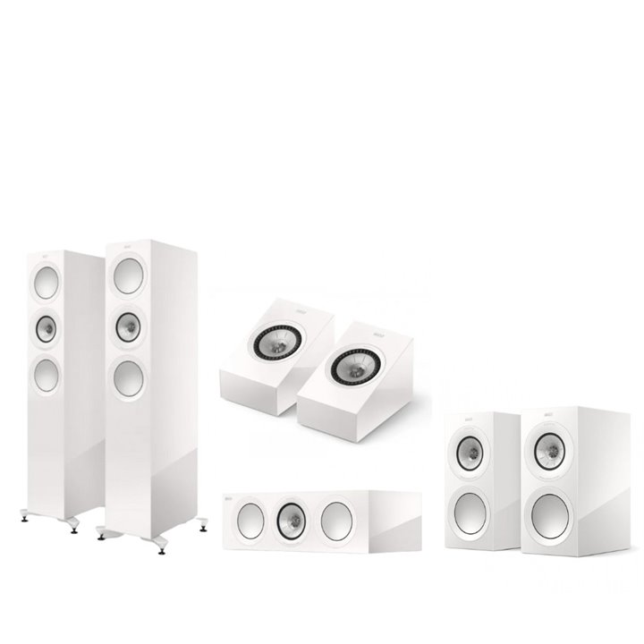 KEF R7 Meta + R3 Meta + R2 Meta + R8 Meta Biały - RATY 0% - GWARANCJA PRODUCENTA - SALON ŁÓDŹ