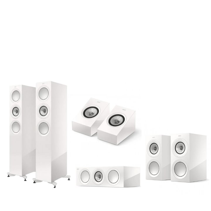 KEF R7 Meta + R3 Meta + R6 Meta + R8 Meta Białe - RATY 0% - GWARANCJA PRODUCENTA - SALON ŁÓDŹ