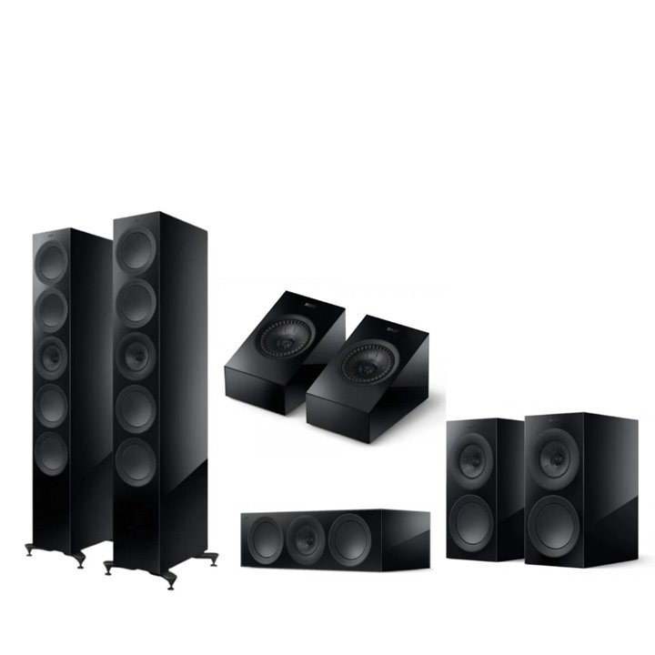 KEF R11 Meta + R3 Meta + R6 Meta + R8 Meta Czarne - RATY 0% - GWARANCJA PRODUCENTA - SALON ŁÓDŹ