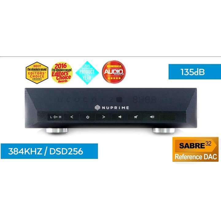 NuPrime DAC-10 przetwornik cyfrowo-analogowy DAC oraz przedwzmacniaczem stereo - srebrny