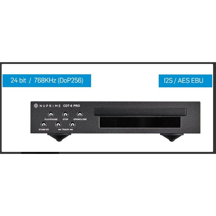 NuPrime CDT-8 Pro transport CD - srebrny