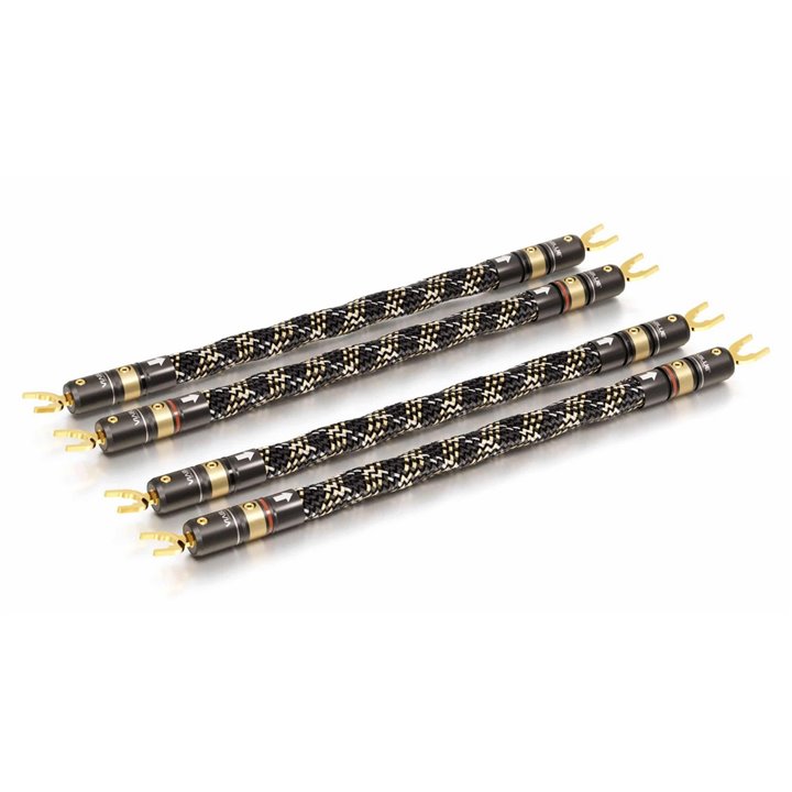 VIABLUE SC-6 JUMPER - T8 SPADES/BANANA - 2 pairs - 15 cm - BLACK