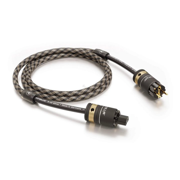 VIABLUE X-25 SILVER POWER 2,5 mm SCHUTZKONTAKT/IEC C15 - 100 cm - Cobra