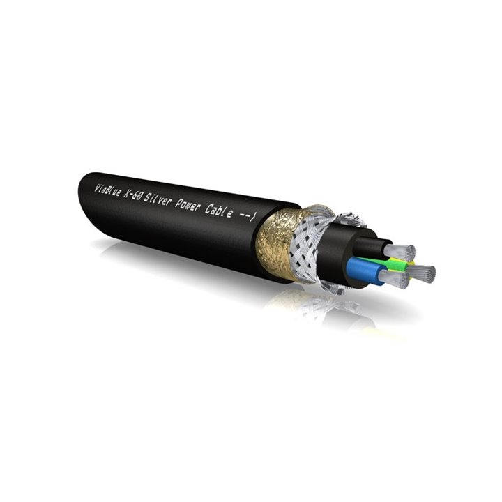 VIABLUE X-60 SILVER POWER 6,0 mm SCHUTZKONTAKT/IEC C15 - 500 cm - Cobra