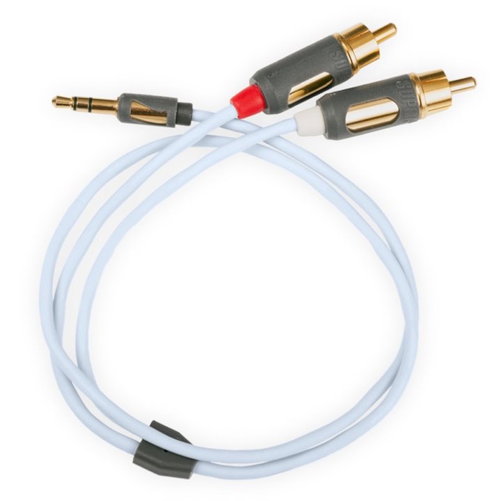 SUPRA MP-CABLE 2RCA-Mini Jack Kabel - 1,0 m.