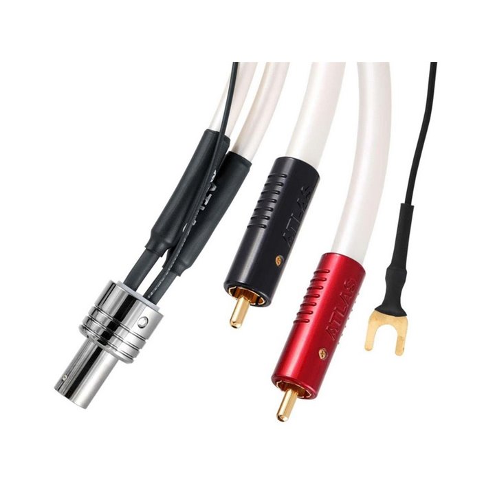 Atlas EQUATOR ACHROMATIC RCA TONEARM 2xRCA – 5 pin DIN prosty lub kątowy z żyłą uziemiającą - 3,0m.