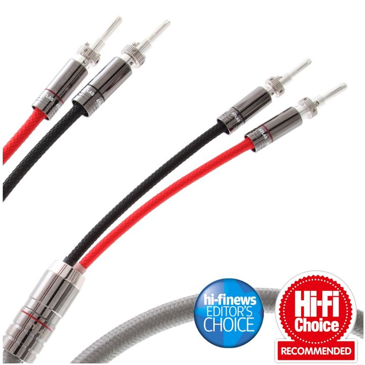 Atlas ASCENT Kable głośnikowe stereo z systemem uziemienia GRUN - 2x2,0m.