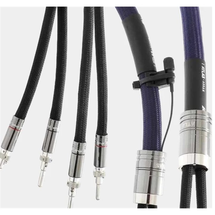 Atlas ARRAN 2-4 Kable głośnikowe typu Bi-Wire z systemem uziemienia GRUN - 2x5,0m