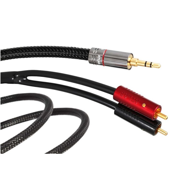 Atlas HYPER METIK 3,5MM – ACHROMATIC RCA Kabel Jack 3,5mm - 2xRCA - 1,5m.