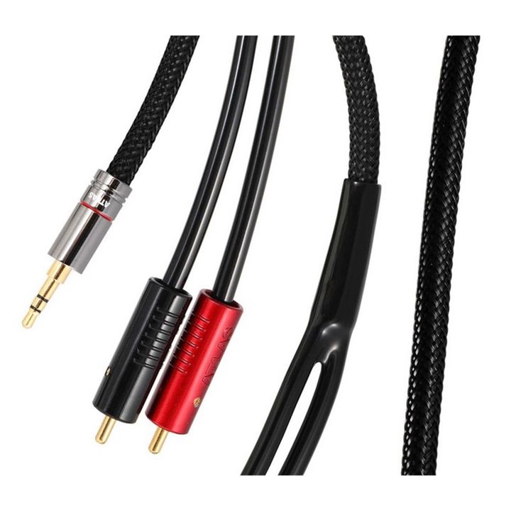 Atlas HYPER METIK 3,5MM – ACHROMATIC RCA Kabel Jack 3,5mm - 2xRCA - 1,5m.