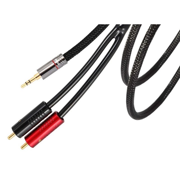 Atlas HYPER METIK 3,5MM – ACHROMATIC RCA Kabel Jack 3,5mm - 2xRCA - 1,5m.
