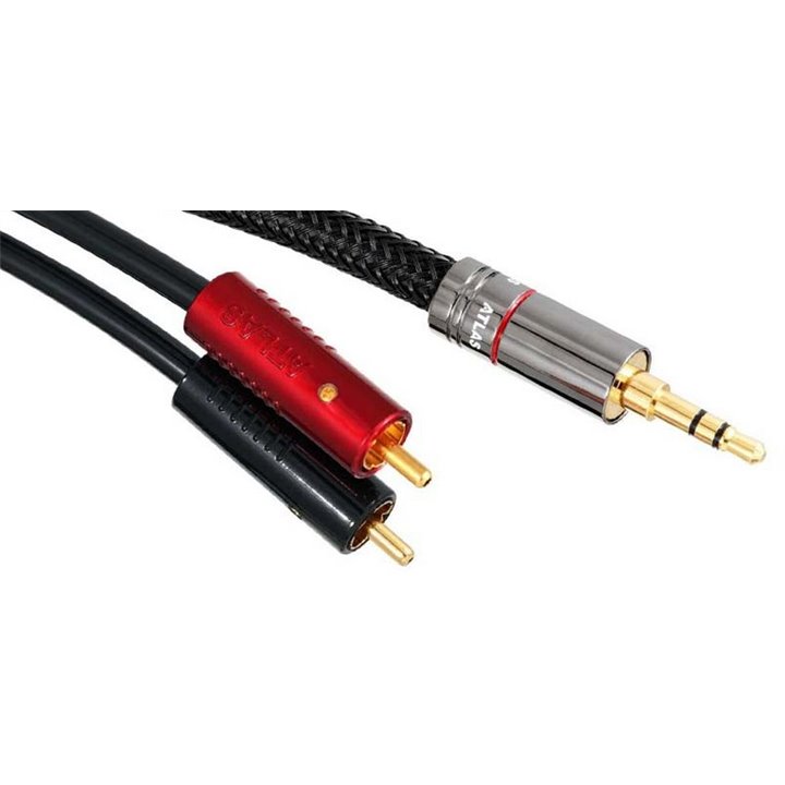 Atlas HYPER METIK 3,5MM – ACHROMATIC RCA Kabel Jack 3,5mm - 2xRCA - 2,0m.