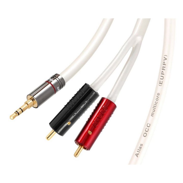 Atlas EQUATOR METIK 3,5MM – ACHROMATIC RCA Kabel Jack 3,5mm - 2xRCA - 1,5m.
