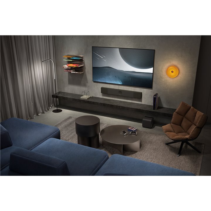 KEF XIO Soundbar Czarny + KW2 RX + Bezprzewodowy pilot GRATIS - Raty 0% - Gwarancja producenta - Salon Łódź