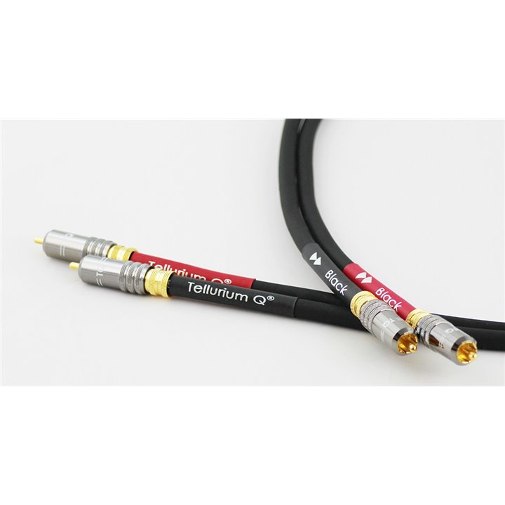 Tellurium Q Black II RCA 1m / Raty 0% - Gwarancja producenta - Salon Łódź