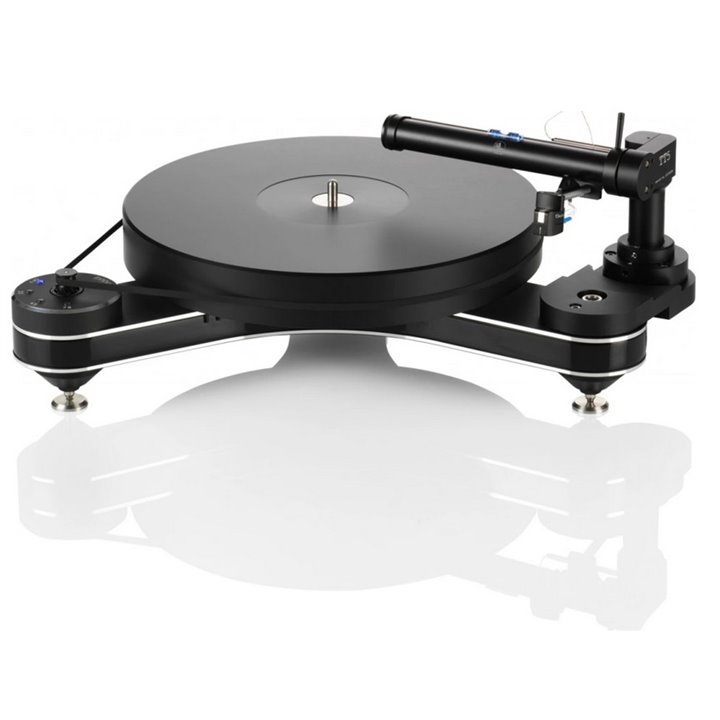 ClearAudio Innovation Basic - baza gramofonu TT049/W-I White Lacquer - Aluminium parts: Black, Platter: Black