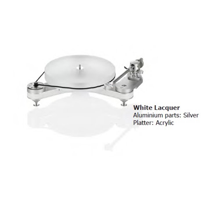 ClearAudio Innovation Basic - baza gramofonu TT049/W-IV White Lacquer - Aluminium parts: Black, Platter: Acrylic