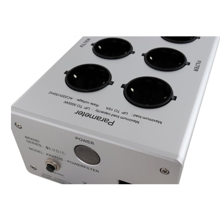 Ludic Audio Kratos Powerfilter listwa zasilająca, silver - RATY 0% - GWARANCJA PRODUCENTA - SALON ŁÓDŹ