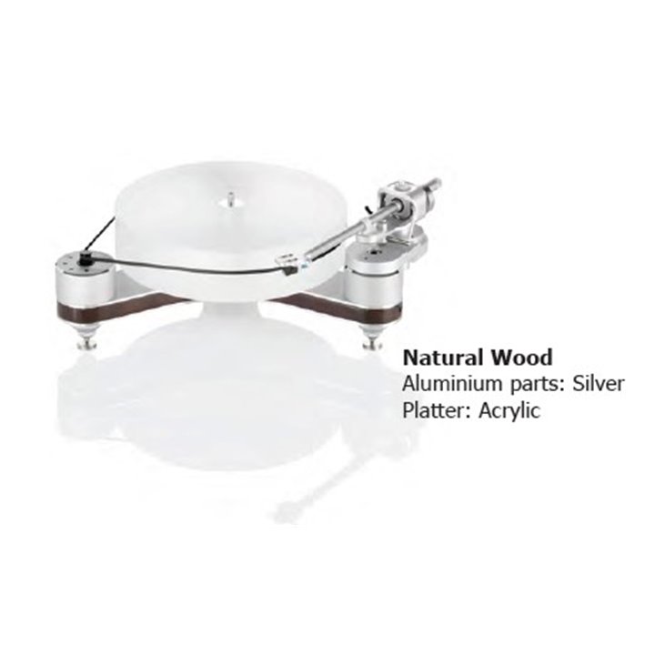 ClearAudio Innovation Compact - baza gramofonu TT050/W-III: White Lacquer Aluminium parts: Silver, Platter: Acrylic