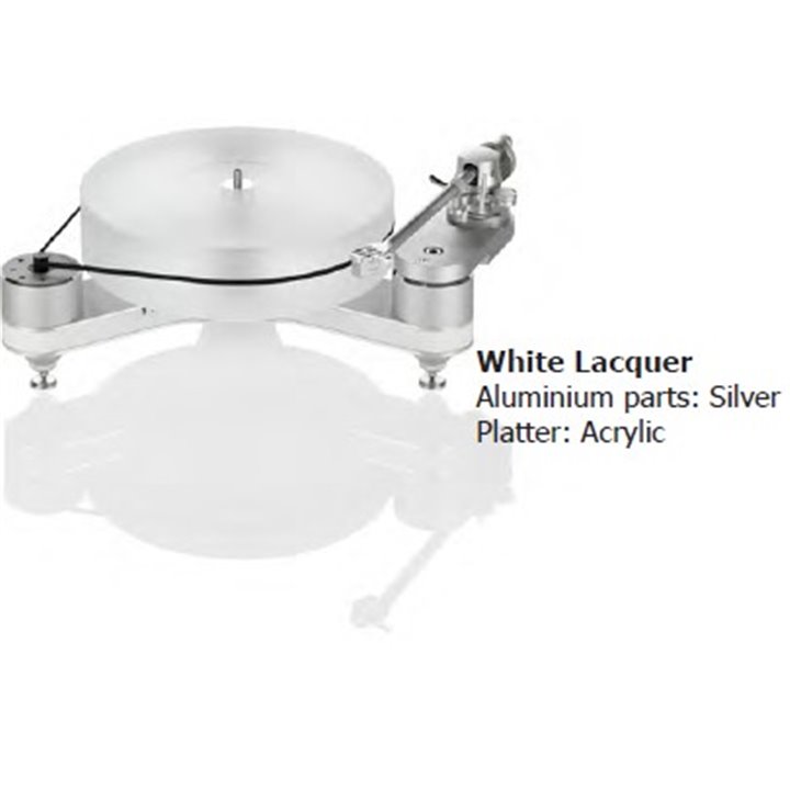 ClearAudio Innovation Compact - baza gramofonu TT050/W-I: White Lacquer Aluminium parts: Black, Platter: Black