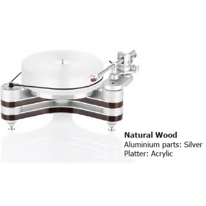 ClearAudio Innovation - baza gramofonu TT028-I - Natural Wood Aluminium parts: Silver, Platter: Acrylic