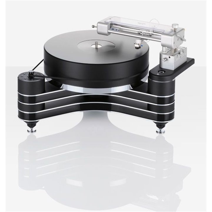 ClearAudio Innovation - baza gramofonu TT028-IV - Natural Wood Aluminium parts: Silver, Platter: Black