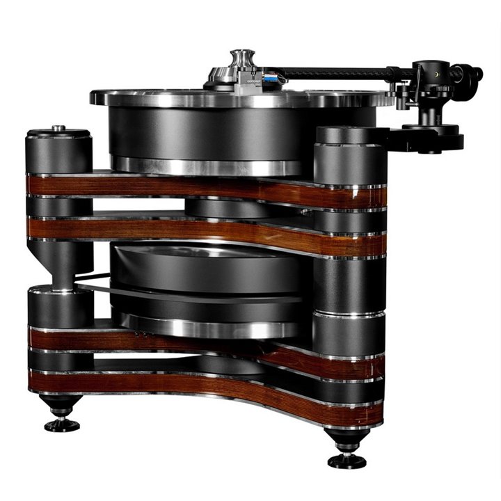 ClearAudio Master Innovation TT037-I - baza gramofonu Natural Wood Aluminium parts: Black, Platter: Black, Drive system: Black
