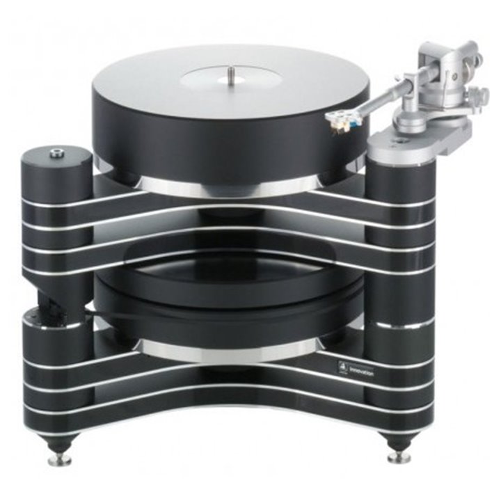 ClearAudio Master Innovation TT038-I-baza gramofonu Black Lacquer Aluminium parts:Black,Platter:Black,Drive system:Black Acrylic