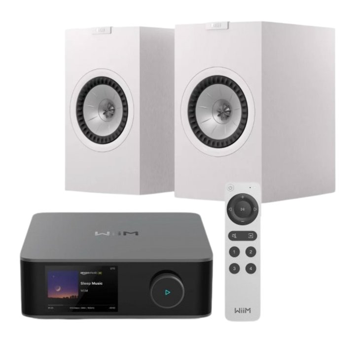 WIIM AMP ULTRA + KEF Q3 META (Biała Satyna) - ŚWIETNY ZESTAW AUDIO - Raty 0% - Gwarancja producenta - Salon Łódź