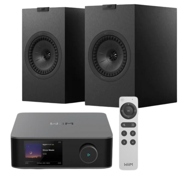 WIIM AMP ULTRA + KEF Q3 META (Czarna Satyna) - ŚWIETNY ZESTAW AUDIO - Raty 0% - Gwarancja producenta - Salon Łódź