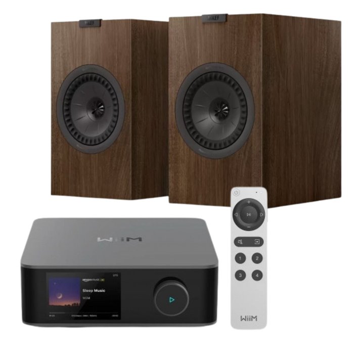WIIM AMP ULTRA + KEF Q3 META (Orzech) - ŚWIETNY ZESTAW AUDIO - Raty 0% - Gwarancja producenta - Salon Łódź