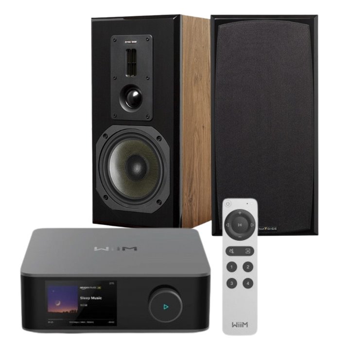 WiiM AMP Ultra + Dynavoice DM-6 II Walnut – Zestaw stereo Hi-Fi - Gwarancja producenta - Raty 0% - Salon Łódź
