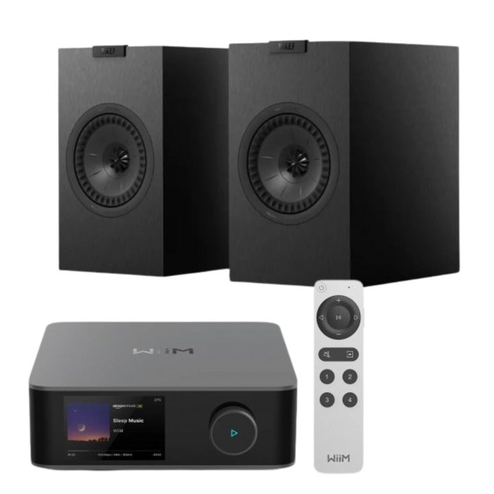 WiiM AMP Ultra + KEF Q1 Meta (Czarny Satyna) – Zestaw stereo Hi-Fi - Raty 0% - Gwarancja producenta - Salon Łódź