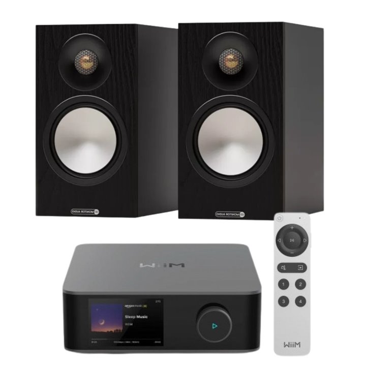 WiiM AMP Ultra + Monitor Audio Bronze 50 7G (Czarny) – Zestaw stereo Hi-Fi - RATY 0% - GWARANCJA PRODUCENTA - SALON ŁÓDŹ