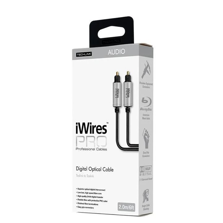 Techlink iWires PRO Toslink 2m - Kabel Optyczny