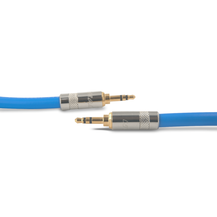 Melodika SBMJ25 kabel jack stereo 3.5mm - jack stereo 3.5mm - Sky Blue - 2,5mb